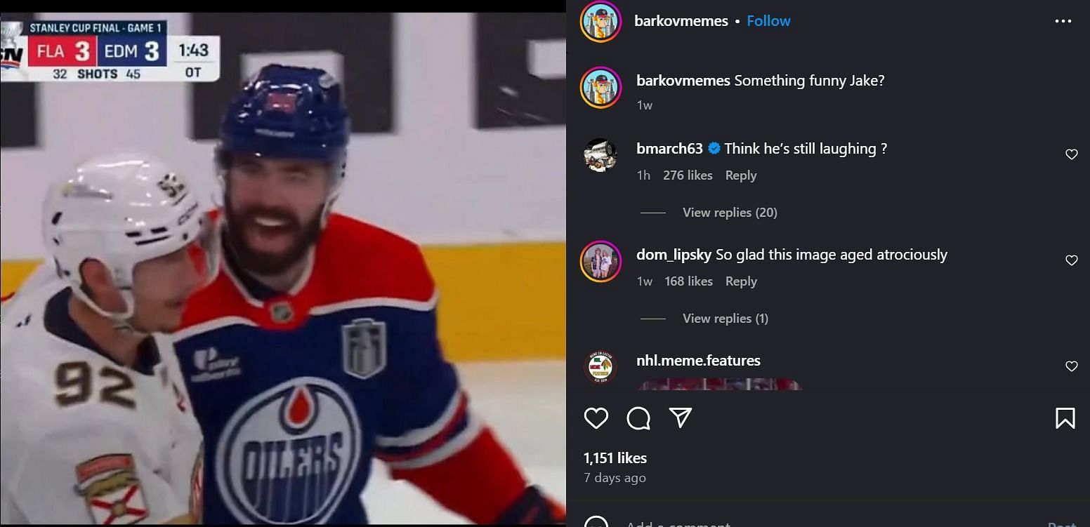 Marchand comments on the IG post